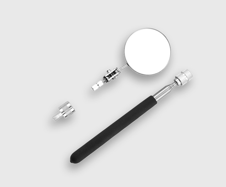 1201D 3-pc. Magnetic Inspection Mirror Set - Quick Release